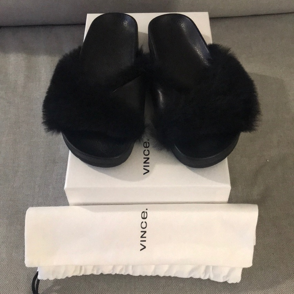 Vince Garrison Sheep Fur Slide 🐑 *MINT*